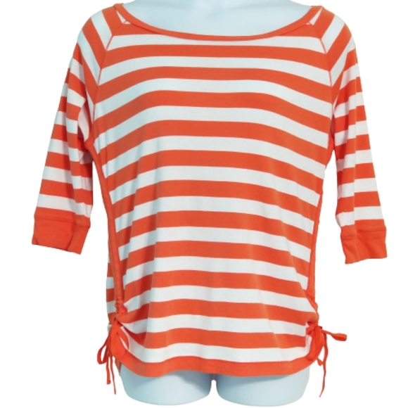 Lauren Ralph Lauren Tops - Lauren by Ralph Lauren Striped Boatneck Top Sz XL